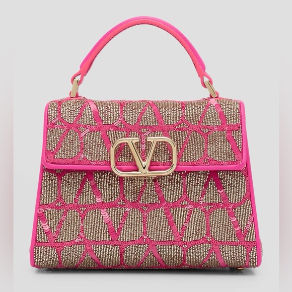 Valentino Handbags - 🛍️SOLD🛍️Valentino Garavani NWT VSLING Iconographe Mini
Sequins Top-Handle Bag